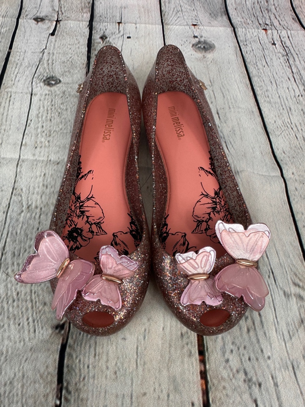 Mini Melissa 'Ultragirl Fly' ballet flats US size 1